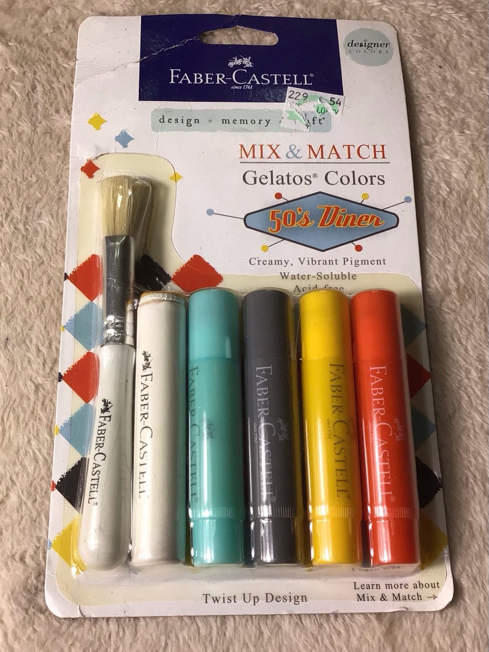 Mix & Match Gelatos Colors - 50's Diner Set (White, Teal, Gray, Yellow, Orange)